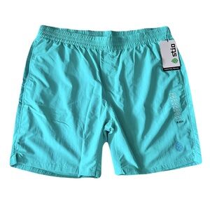 NWT Stio Turquoise Athletic Lined Shorts, Size XXL